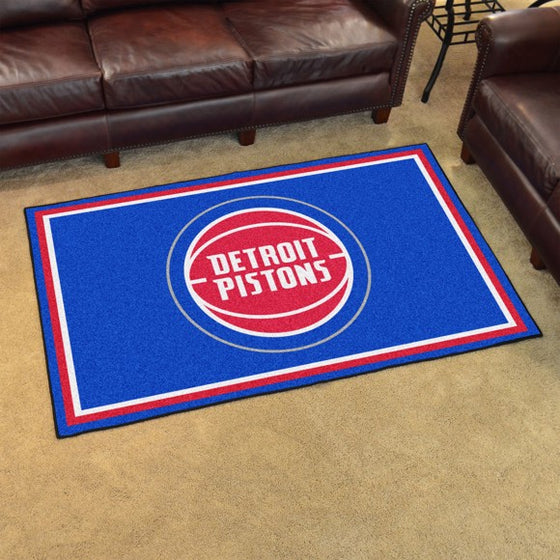 Detroit Pistons 4'x6' Plush Rug