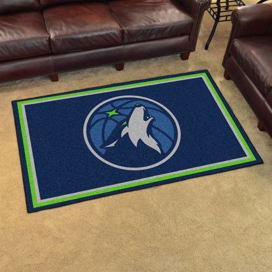 Minnesota Timberwolves 4'x6' Plush Rug