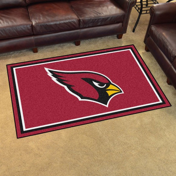 Arizona Cardinals 4'x6' Plush Rug