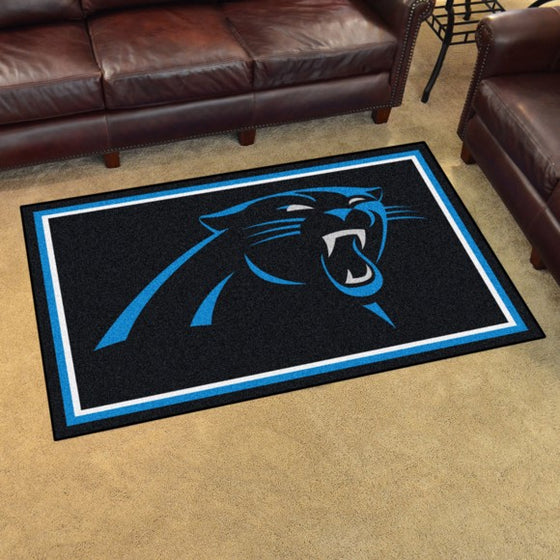 Carolina Panthers 4'x6' Plush Rug