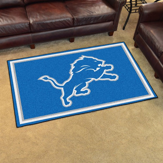 Detroit Lions 4'x6' Plush Rug