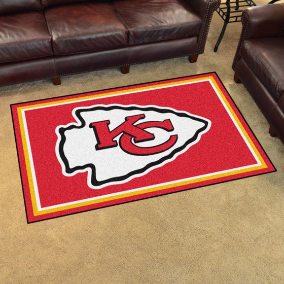 Kansas City Chiefs 4'x6' Plush Rug