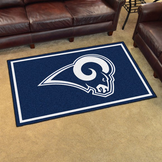 Los Angeles Rams 4'x6' Plush Rug