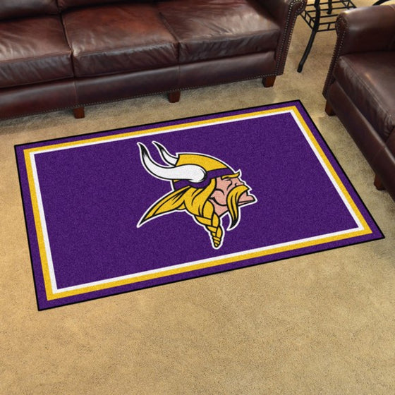 Minnesota Vikings 4'x6' Plush Rug