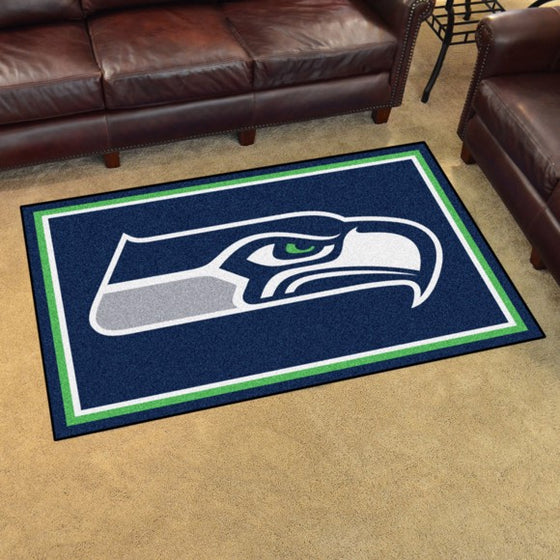 Seattle Seahawks 4'x6' Plush Rug