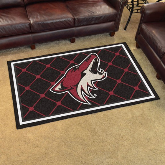 Arizona Coyotes 4'x6' Plush Rug