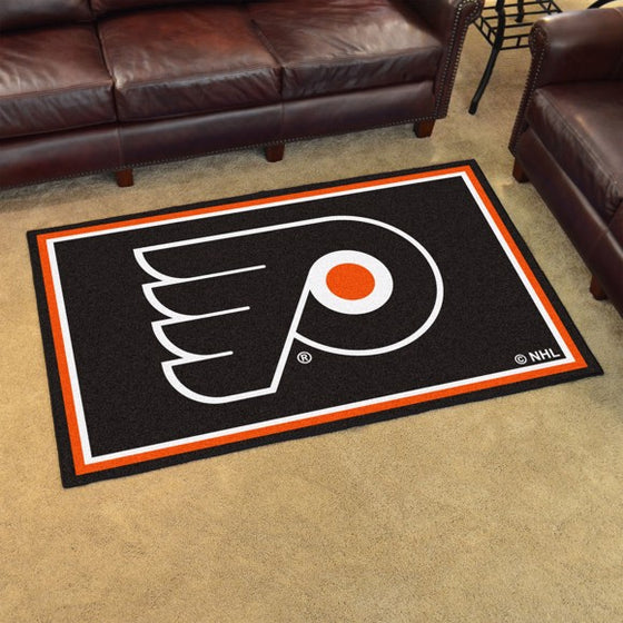 Philadelphia Flyers 4'x6' Plush Rug