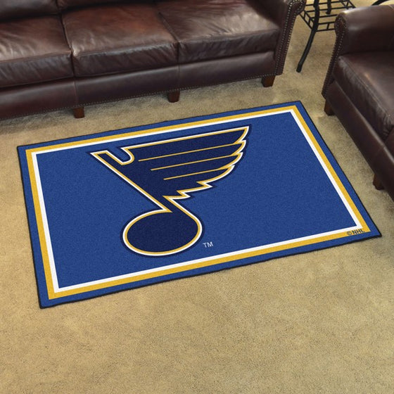 St. Louis Blues 4'x6' Plush Rug