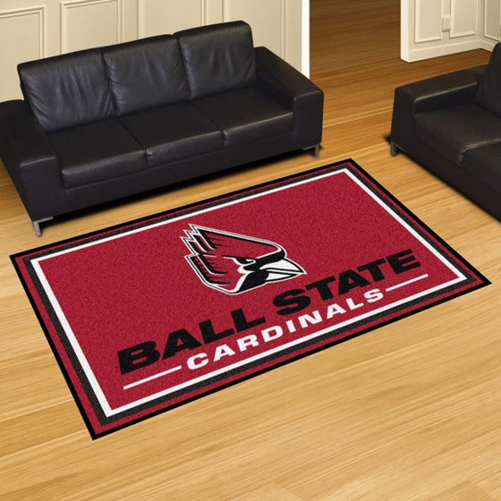 Ball State 5'x8' Plush Rug