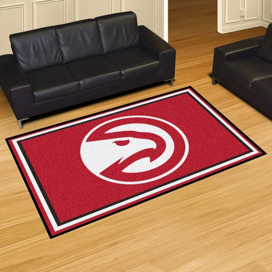 Atlanta Hawks 5'x8' Plush Rug