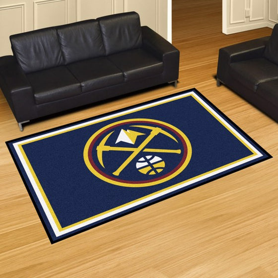 Denver Nuggets 5'x8' Plush Rug