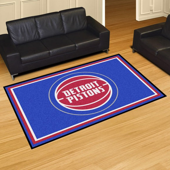 Detroit Pistons 5'x8' Plush Rug