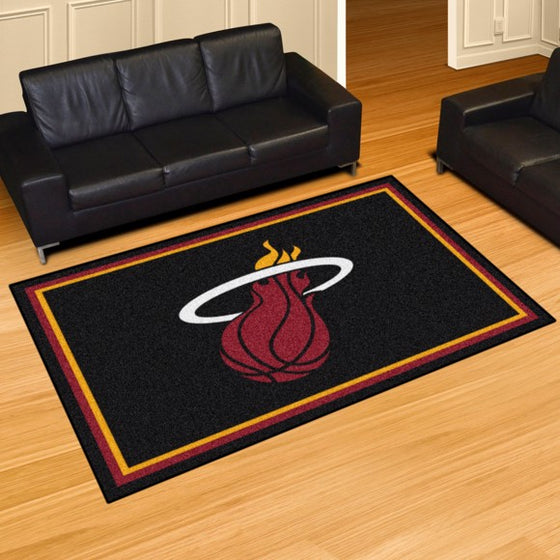 Miami Heat 5'x8' Plush Rug