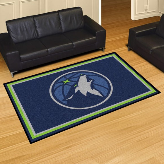 Minnesota Timberwolves 5'x8' Plush Rug