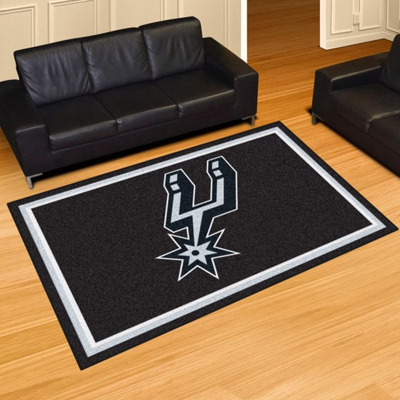 San Antonio Spurs 5'x8' Plush Rug