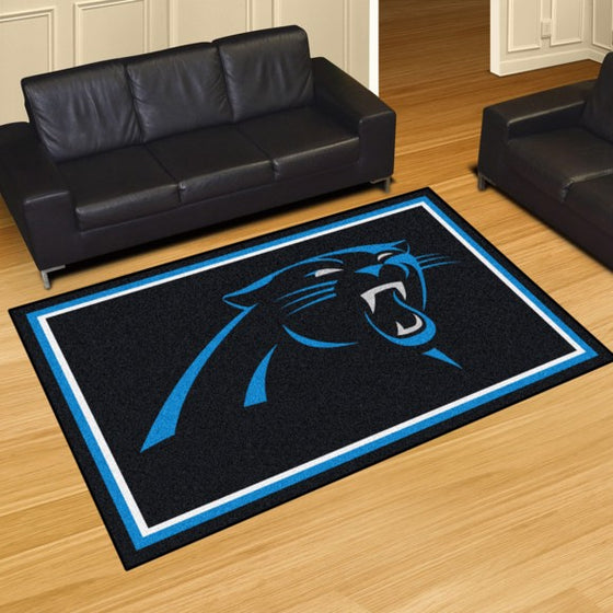 Carolina Panthers 5'x8' Plush Rug