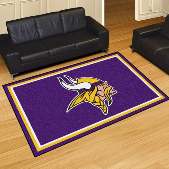 Minnesota Vikings 5'x8' Plush Rug