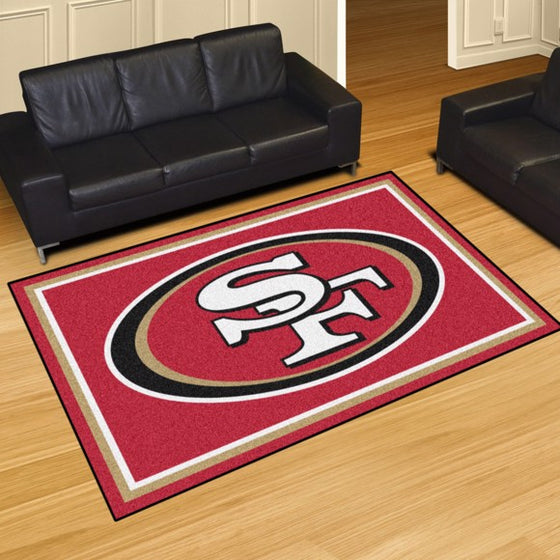 San Francisco 49ers 5'x8' Plush Rug