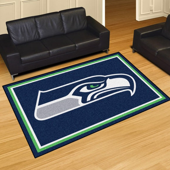 Seattle Seahawks 5'x8' Plush Rug