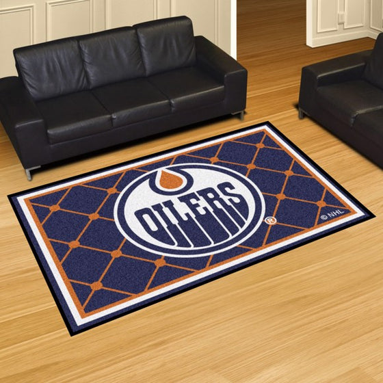 Edmonton Oilers 5'x8' Plush Rug