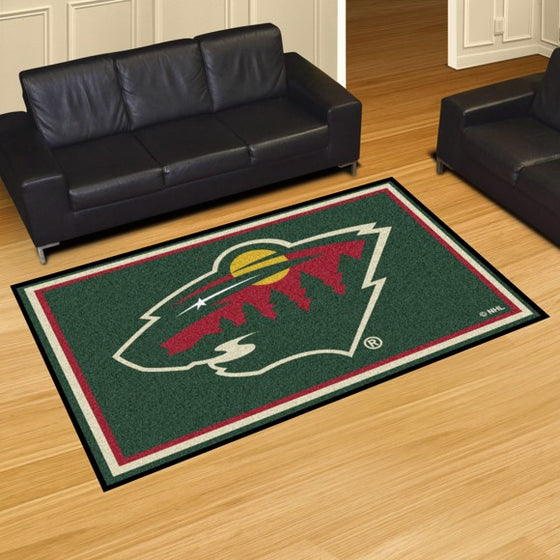 Minnesota Wild 5'x8' Plush Rug