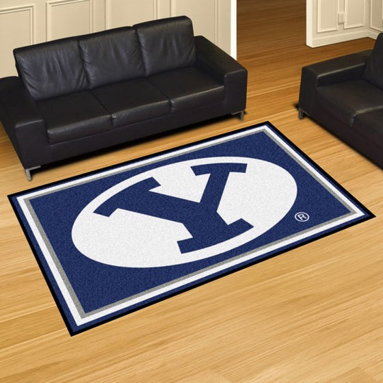 Brigham Young 8'x10' Plush Rug