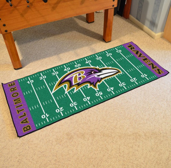 Baltimore Ravens Football Field Runner (Style 1)