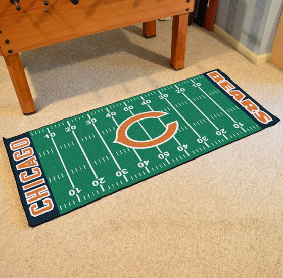 Chicago Bears Football Field Runner (Style 1)