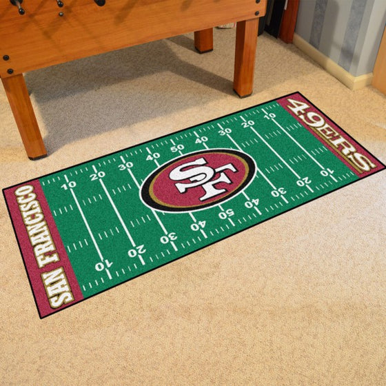 San Francisco 49ers Football Field Runner (Style 1)