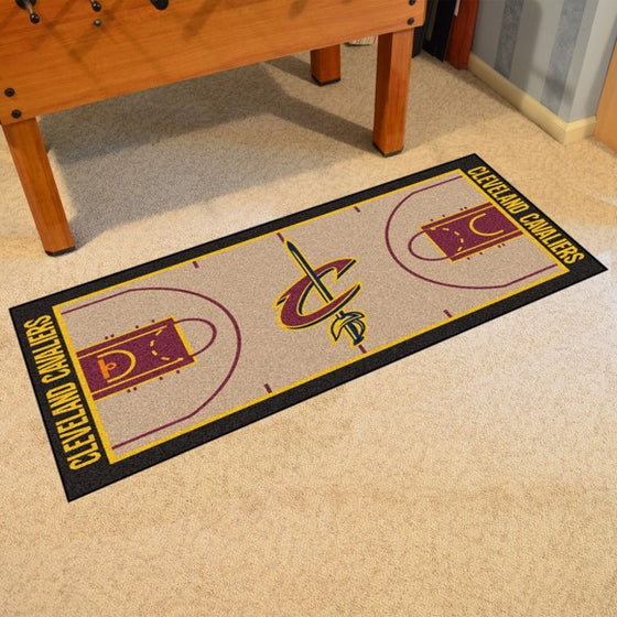 Cleveland Cavaliers NBA Court Large Runner