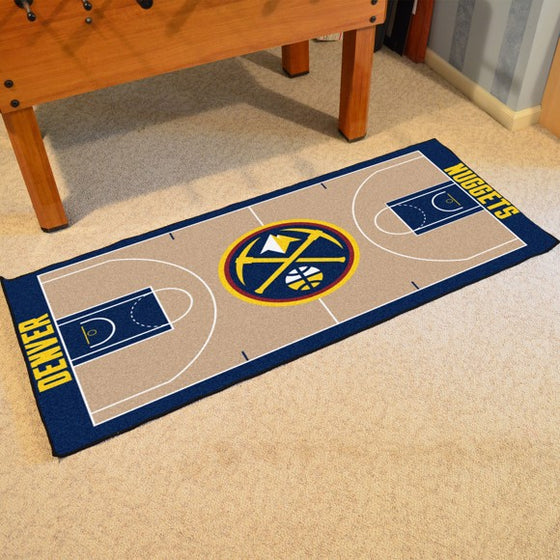 Denver Nuggets NBA Court Large Runner