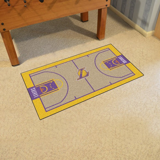 Los Angeles Lakers NBA Court Large Runner