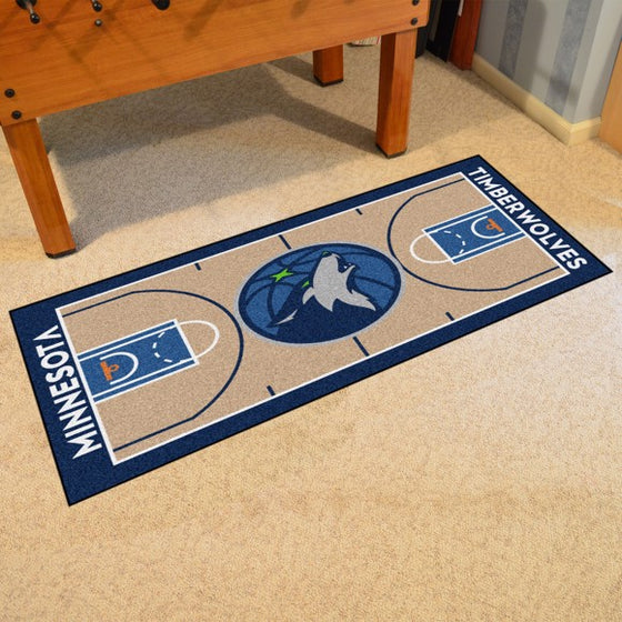 Minnesota Timberwolves NBA Court Large Runner