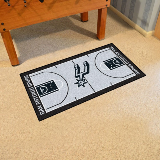 San Antonio Spurs NBA Court Large Runner