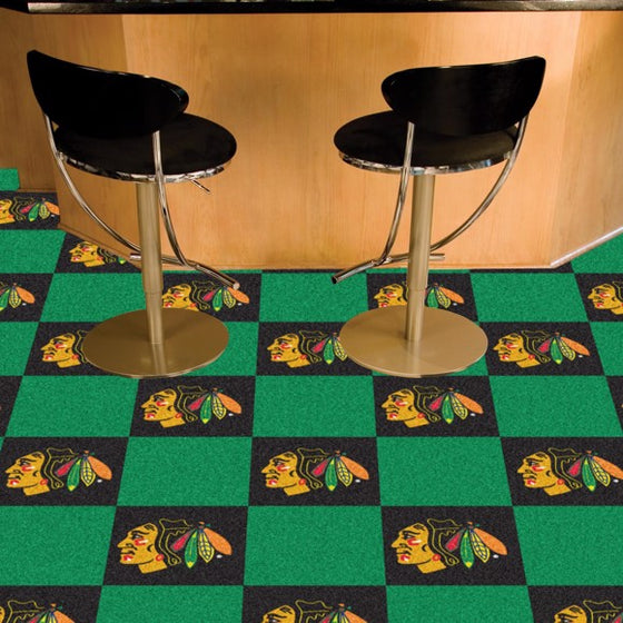 Chicago Blackhawks Team Carpet Tiles