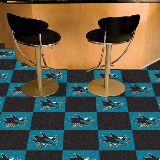 San Jose Sharks Team Carpet Tiles