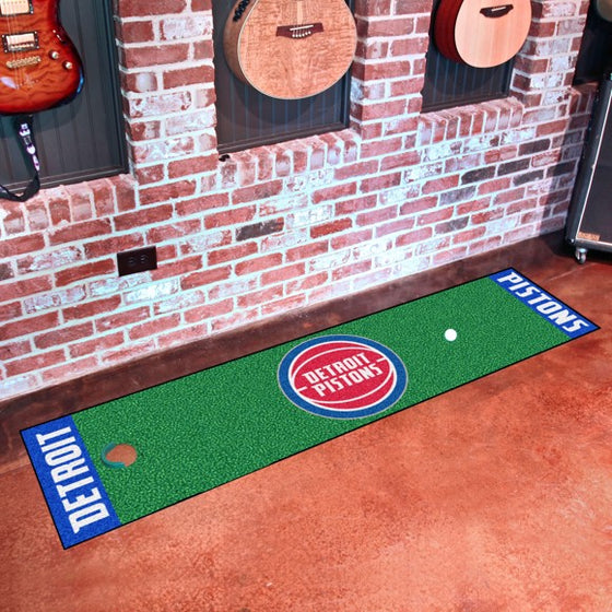 Detroit Pistons Putting Green Mat