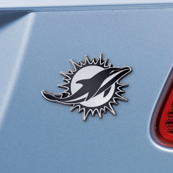 Miami Dolphins Emblem - Chrome (Style 1)