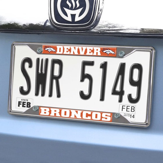 Denver Broncos License Plate Frame