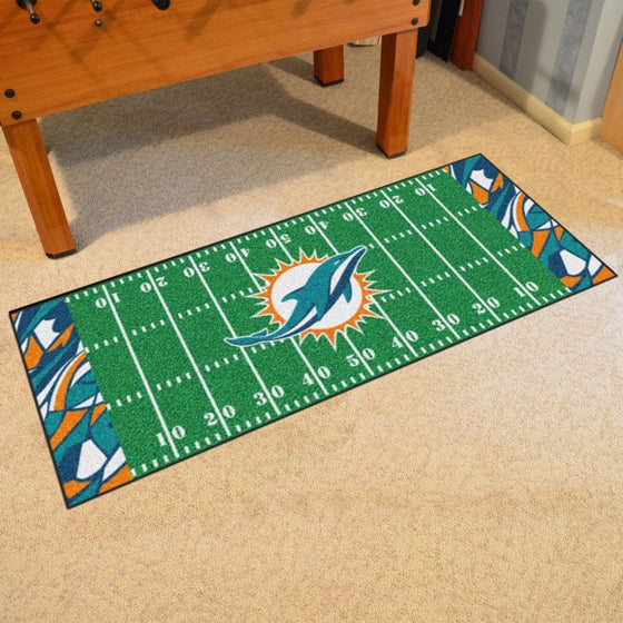 Miami Dolphins Football Field Runner