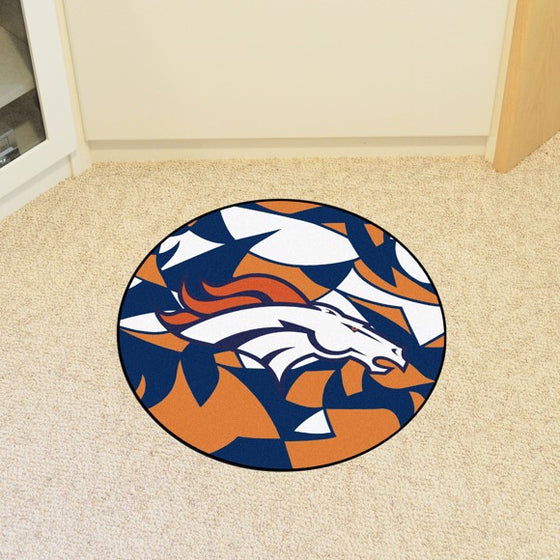 Denver Broncos Roundel Mat (Style 1)