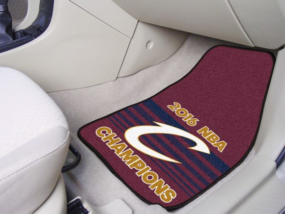 Cleveland Cavaliers 2016 NBA Finals Champions Carpet Car Mat Set