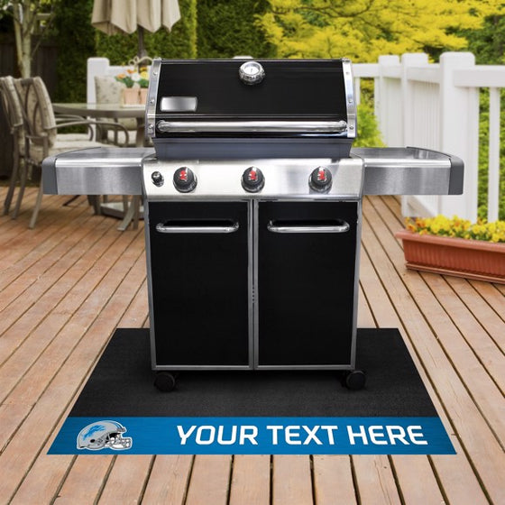 Detroit Lions Personalized Grill Mat