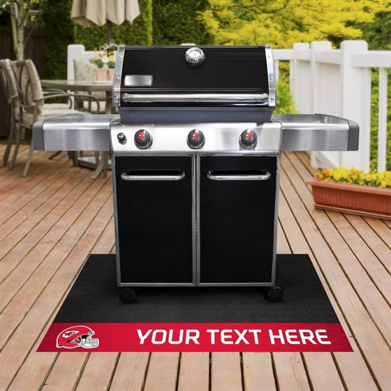 Kansas City Chiefs Personalized Grill Mat