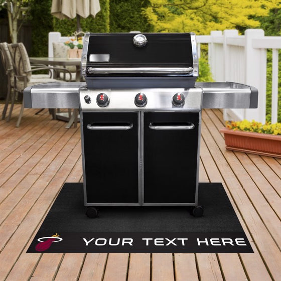 Miami Heat Personalized Grill Mat