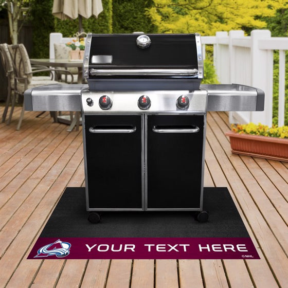 Colorado Avalanche Personalized Grill Mat