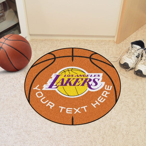 Los Angeles Lakers Personalized Basketball Mat