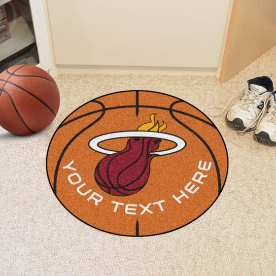 Miami Heat Personalized Basketball Mat