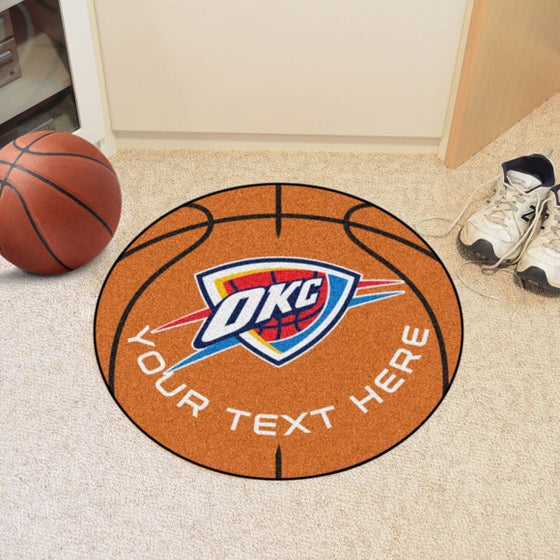 Oklahoma City Thunder Personalized Basketball Mat