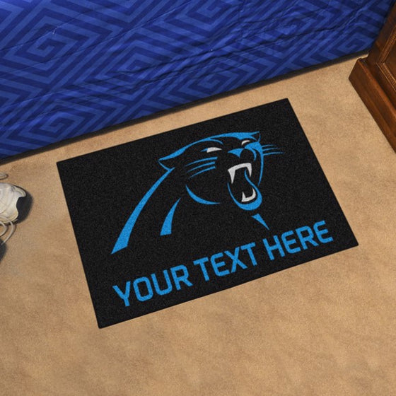 Carolina Panthers Personalized Starter Mat